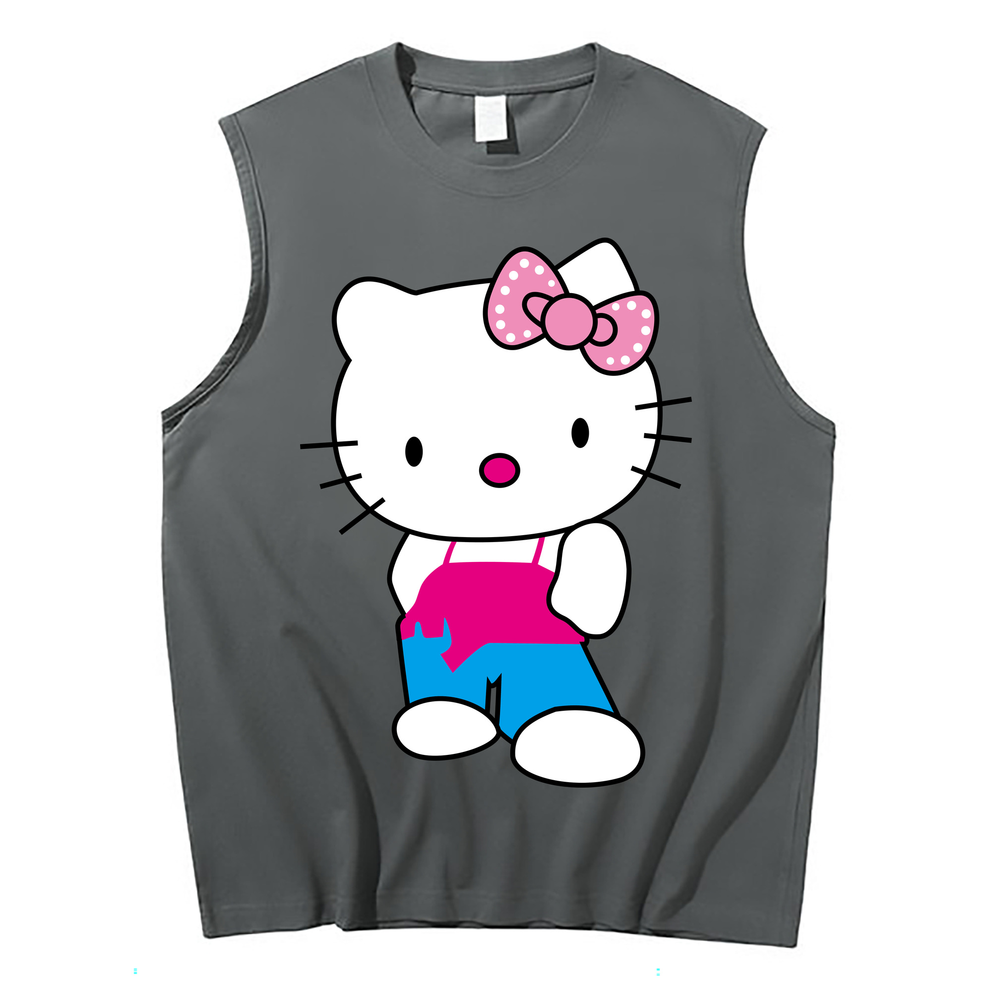 （画像用） Hello Kitty ハローキティ コットン100％タンクトップ（フロントプリント）